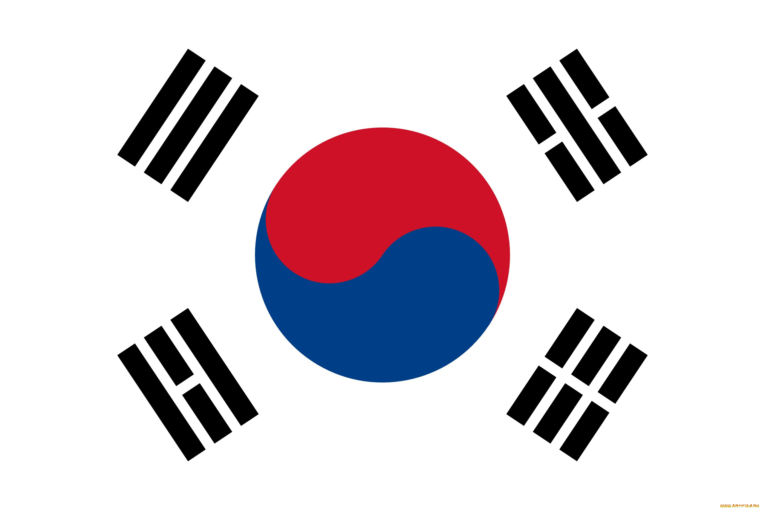 южная, корея, разное, флаги, гербы, инь, и, янь