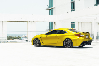 Картинка автомобили lexus yellow rcf жёлтый