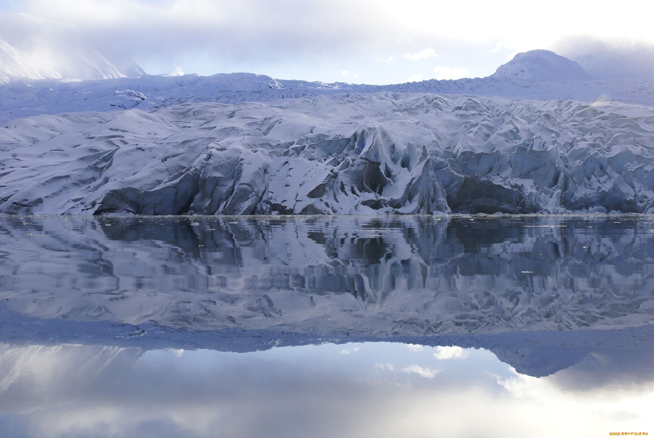 природа, айсберги, и, ледники, исландия, ледник