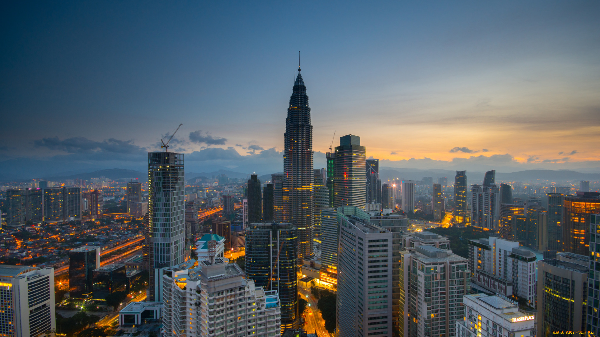 kuala, lumpur, города, куала-лумпур, , малайзия, небоскребы, панорама