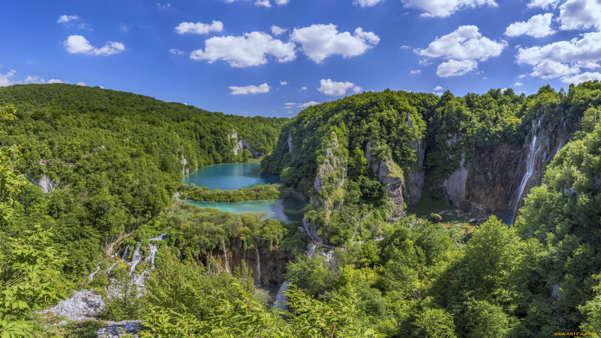 природа, водопады, plitvice, lakes, national, park, национальный, парк, croatia