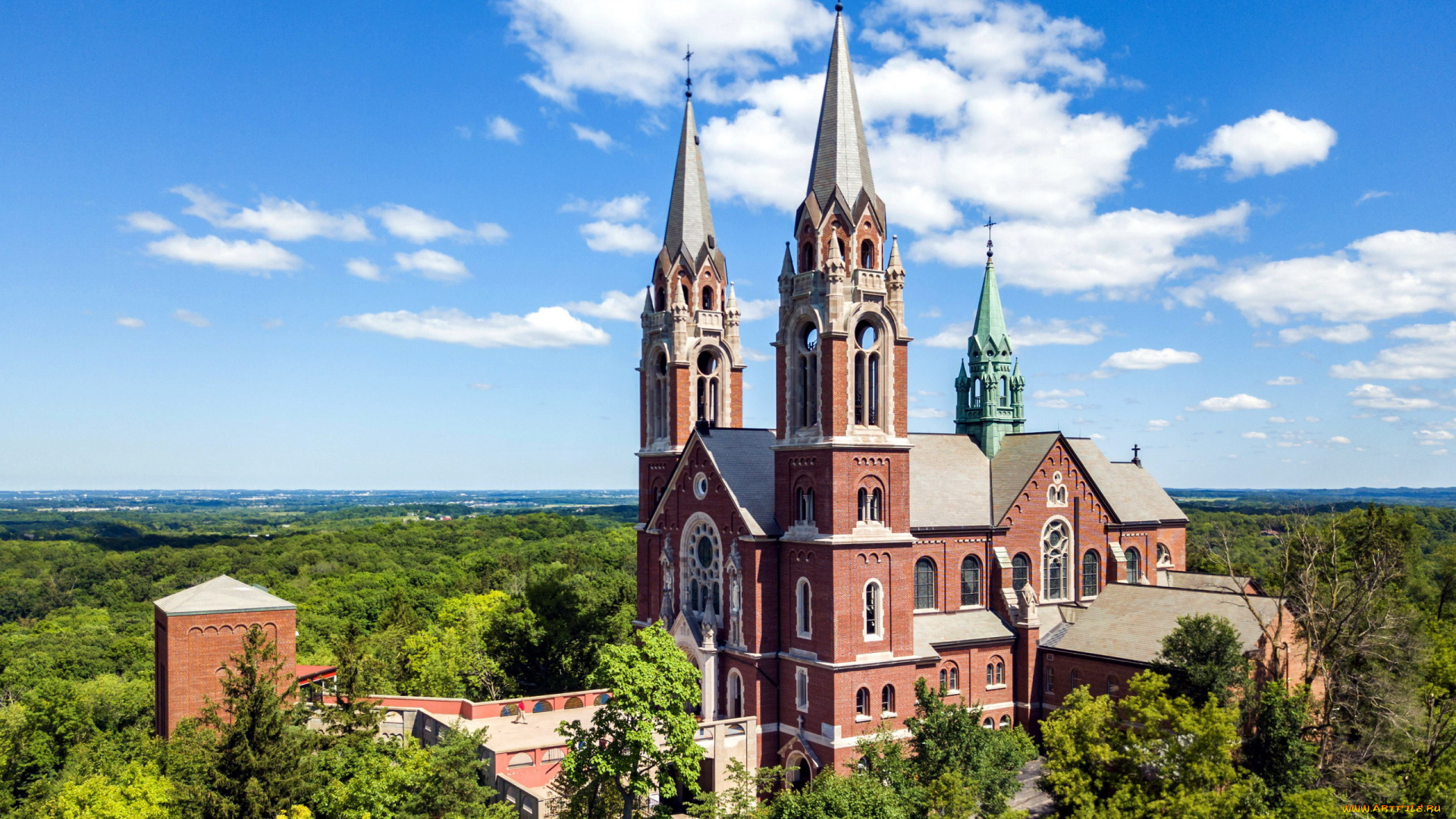 wisconsin, usa, города, -, католические, соборы, , костелы, , аббатства