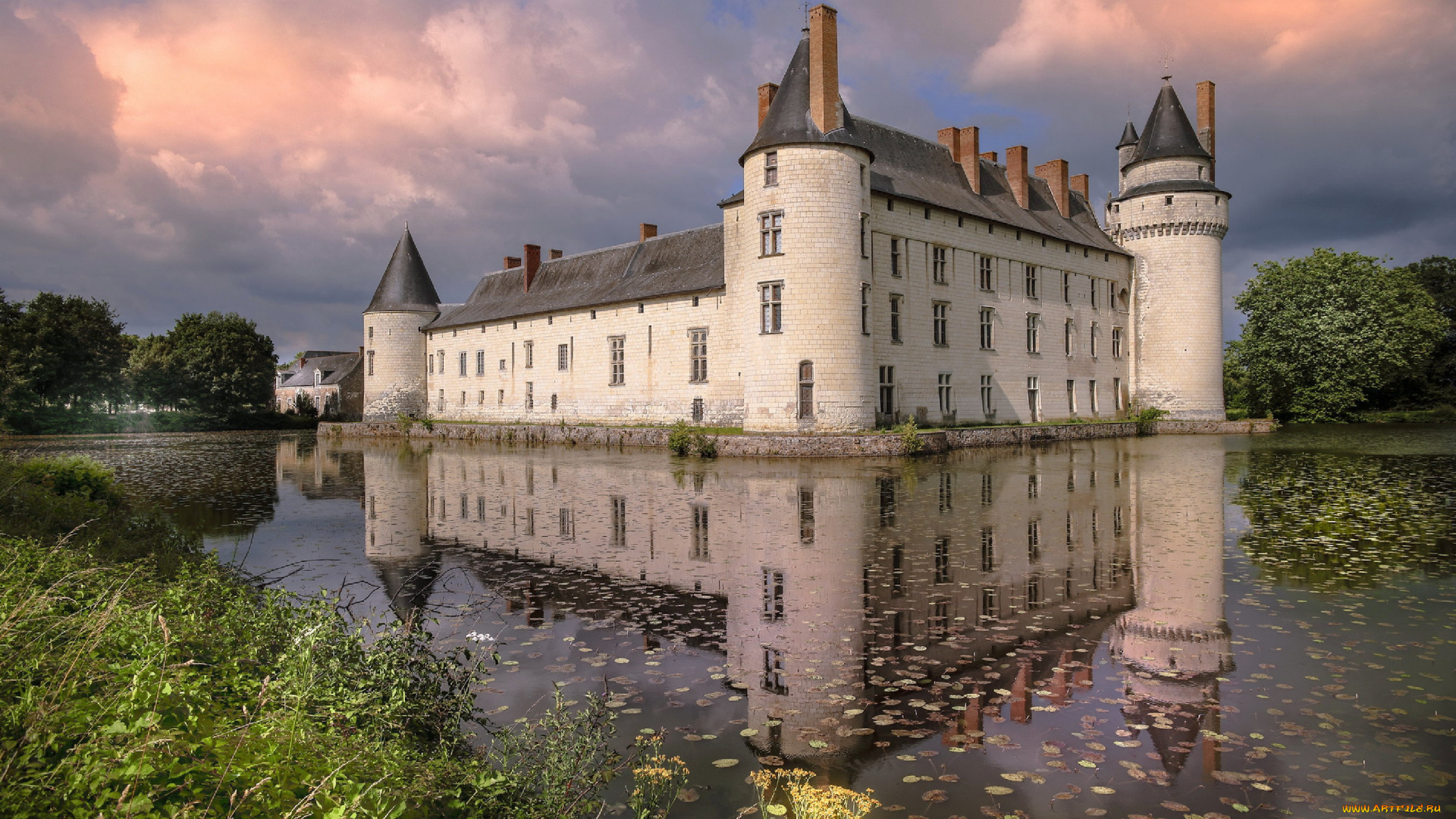 chateau, du, plessis-bourre, france, города, замки, франции, chateau, du, plessis-bourre