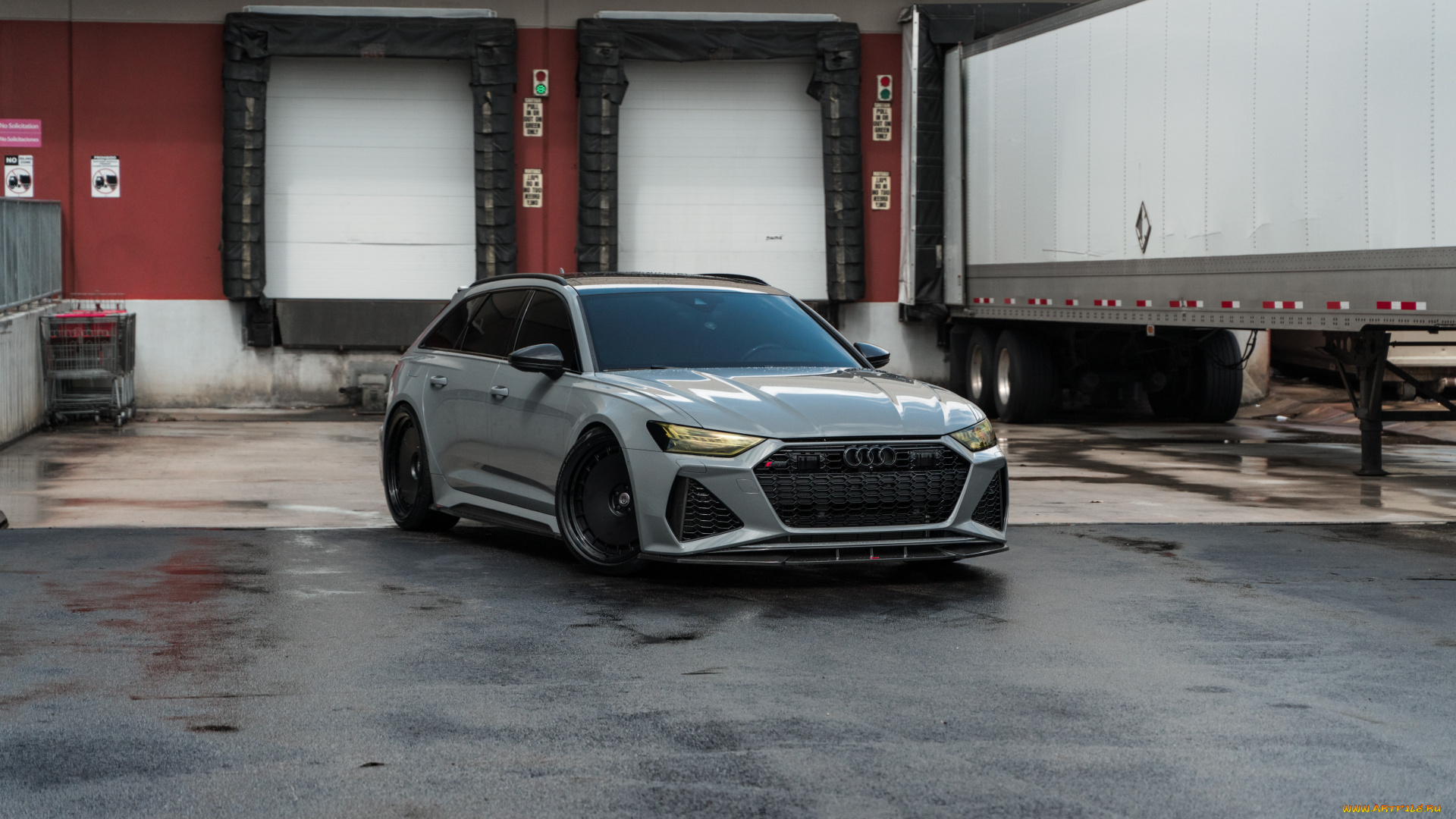 audi, rs6, avant, -, one, love, автомобили, audi, grey, trailer, rs6, hre, c8