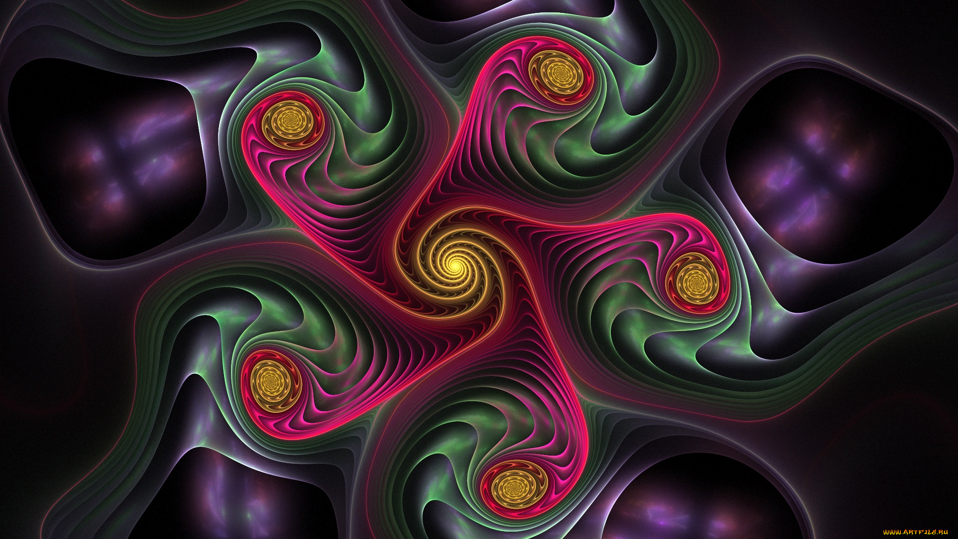 3д, графика, фракталы, , fractal, фон, цвета, узор