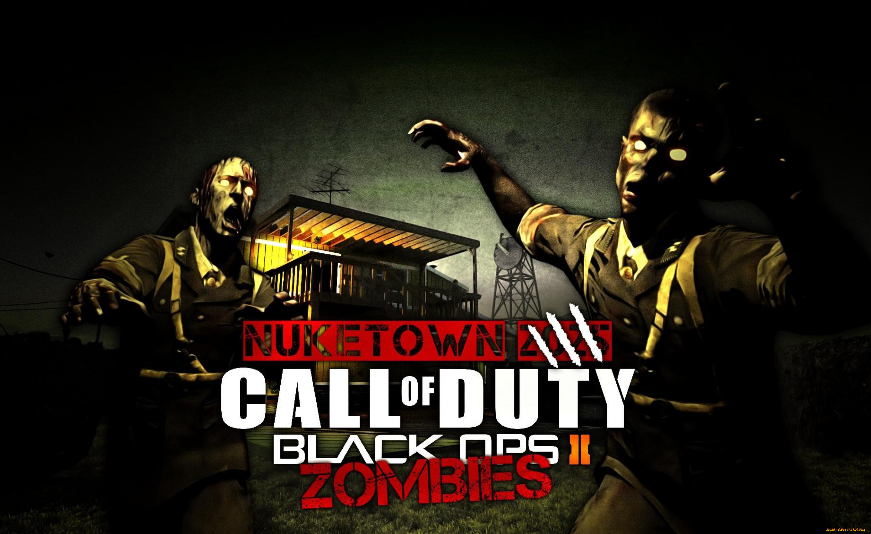 Call of duty зомби играть. Nuketown зомби Black ops 2. Call of Duty: Black ops 2 - Nuketown Zombies.