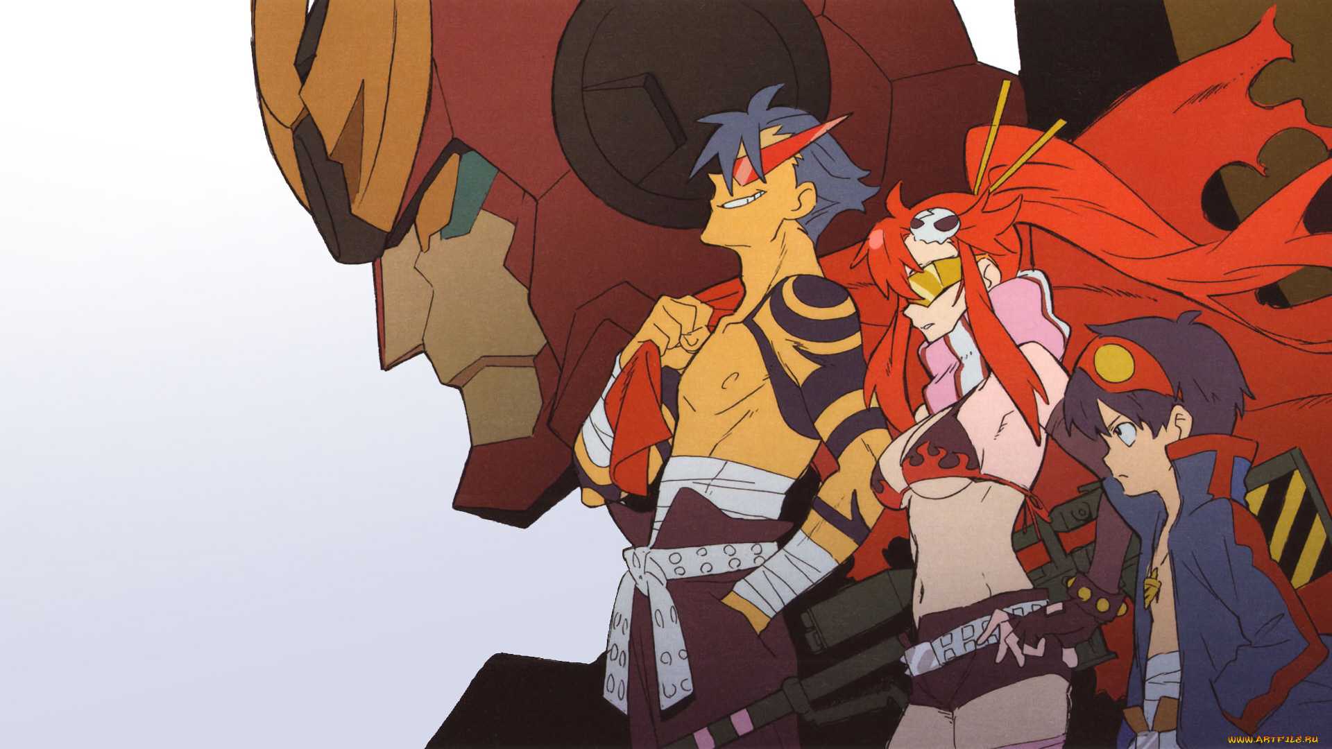 аниме, tengen, toppa, gurren-lagann, гуррен-лаган