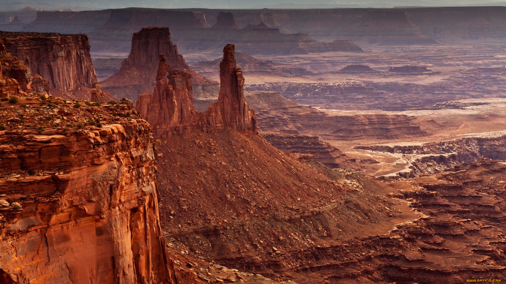 природа, горы, mesa, arch, панорама, скалы, камни, долина, сша, canyonlands, national, park, каньон