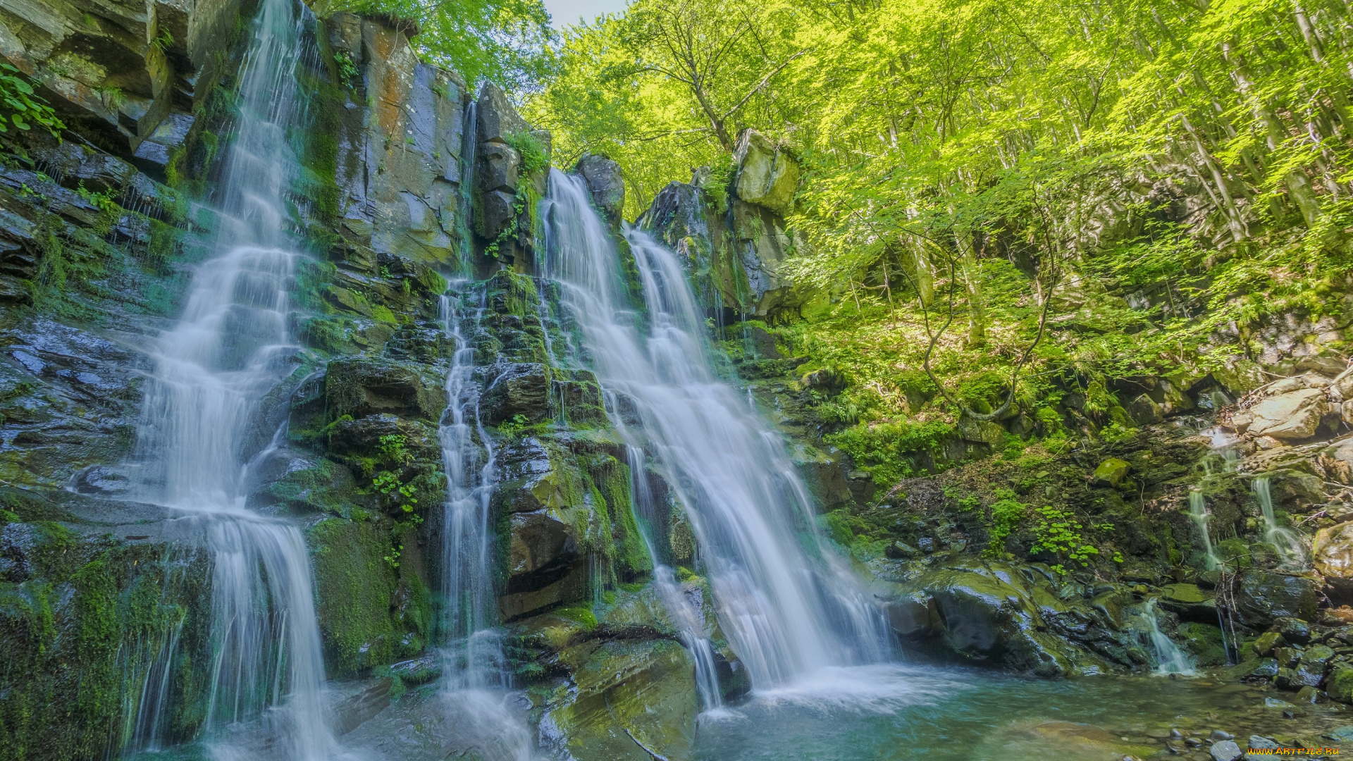 природа, водопады, водопад