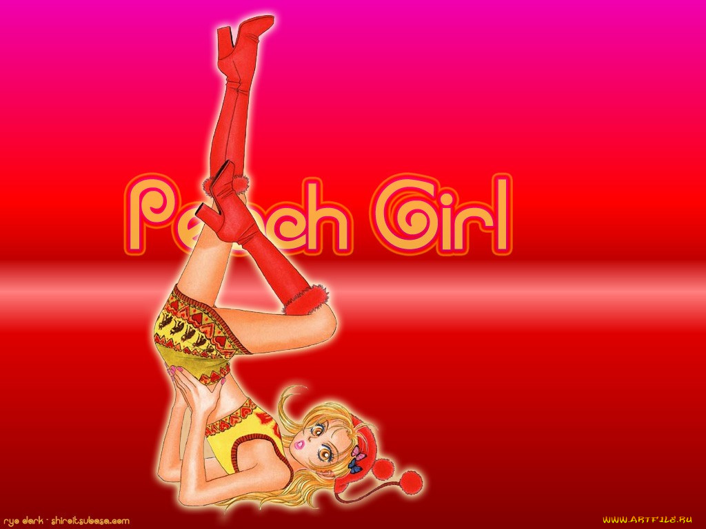 аниме, peach, girl