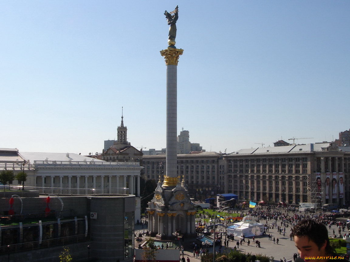 kiev, ukraine, undependence, monument, города