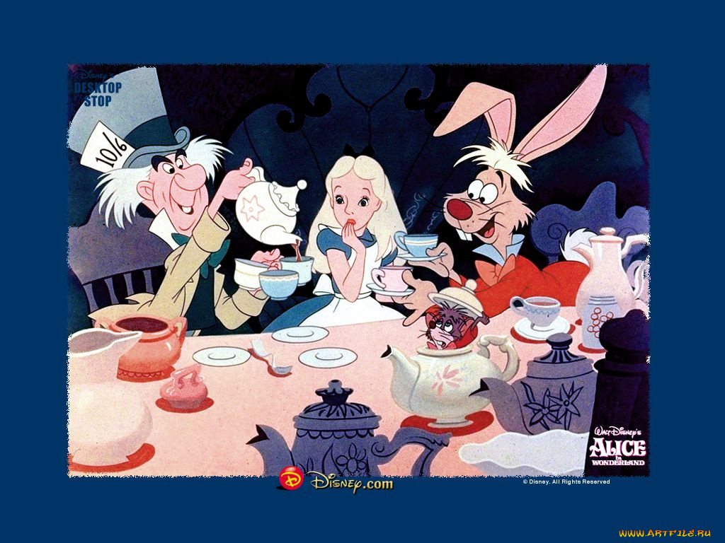 мультфильмы, alice, in, wonderland