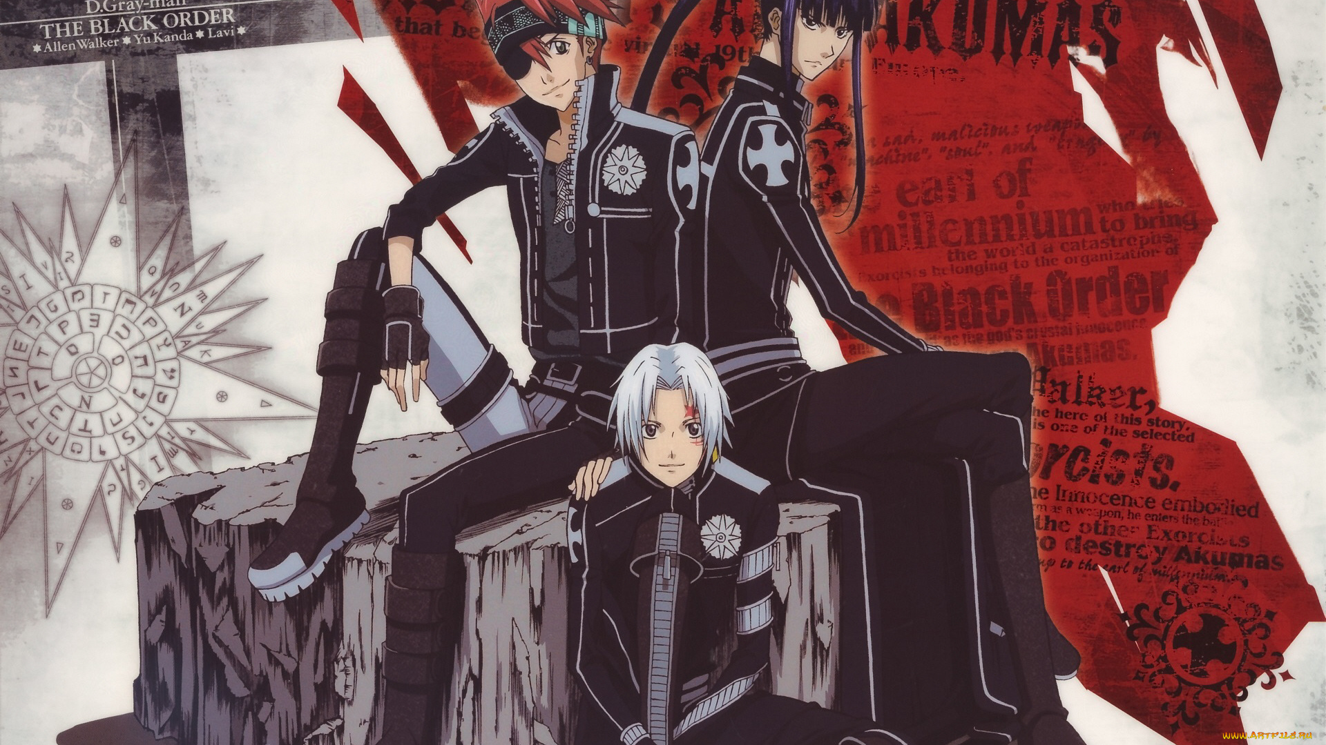 аниме, , gray-man, парни