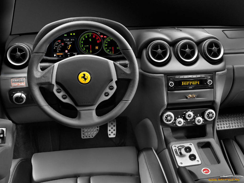 ferrari, 612, scaglietti, автомобили, интерьеры