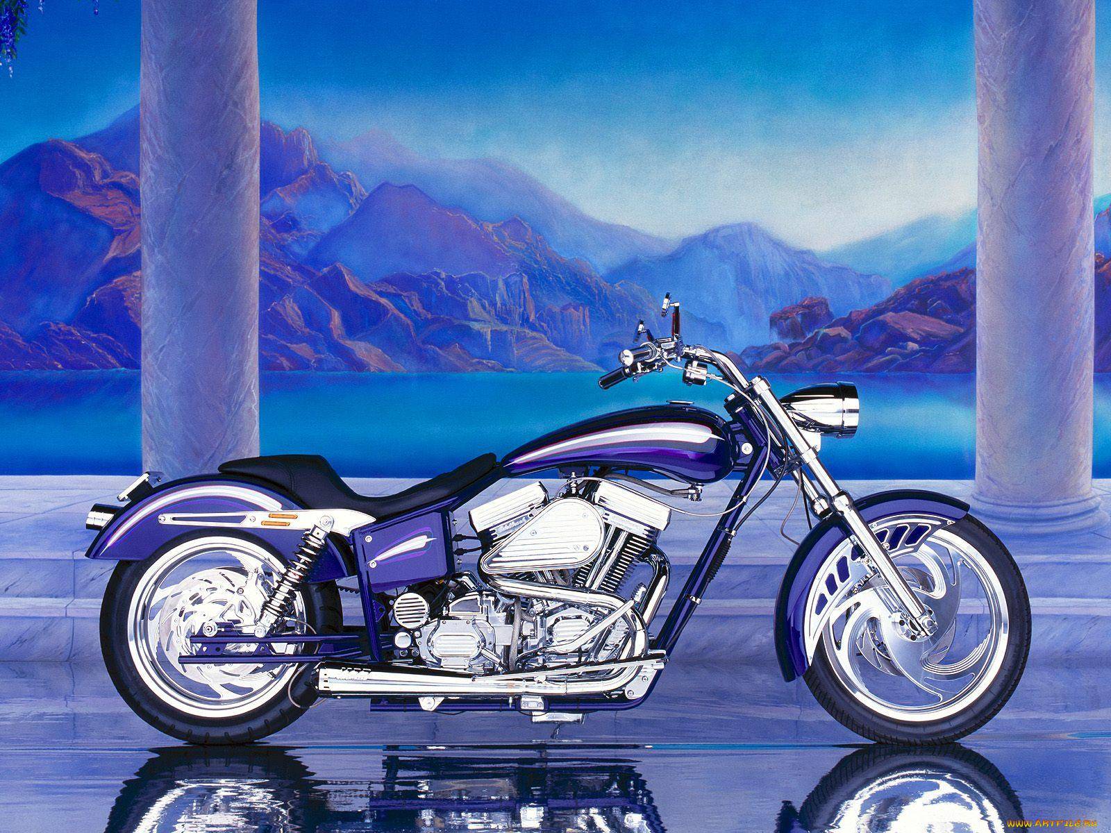 1996, purple, and, black, custom, мотоциклы, customs