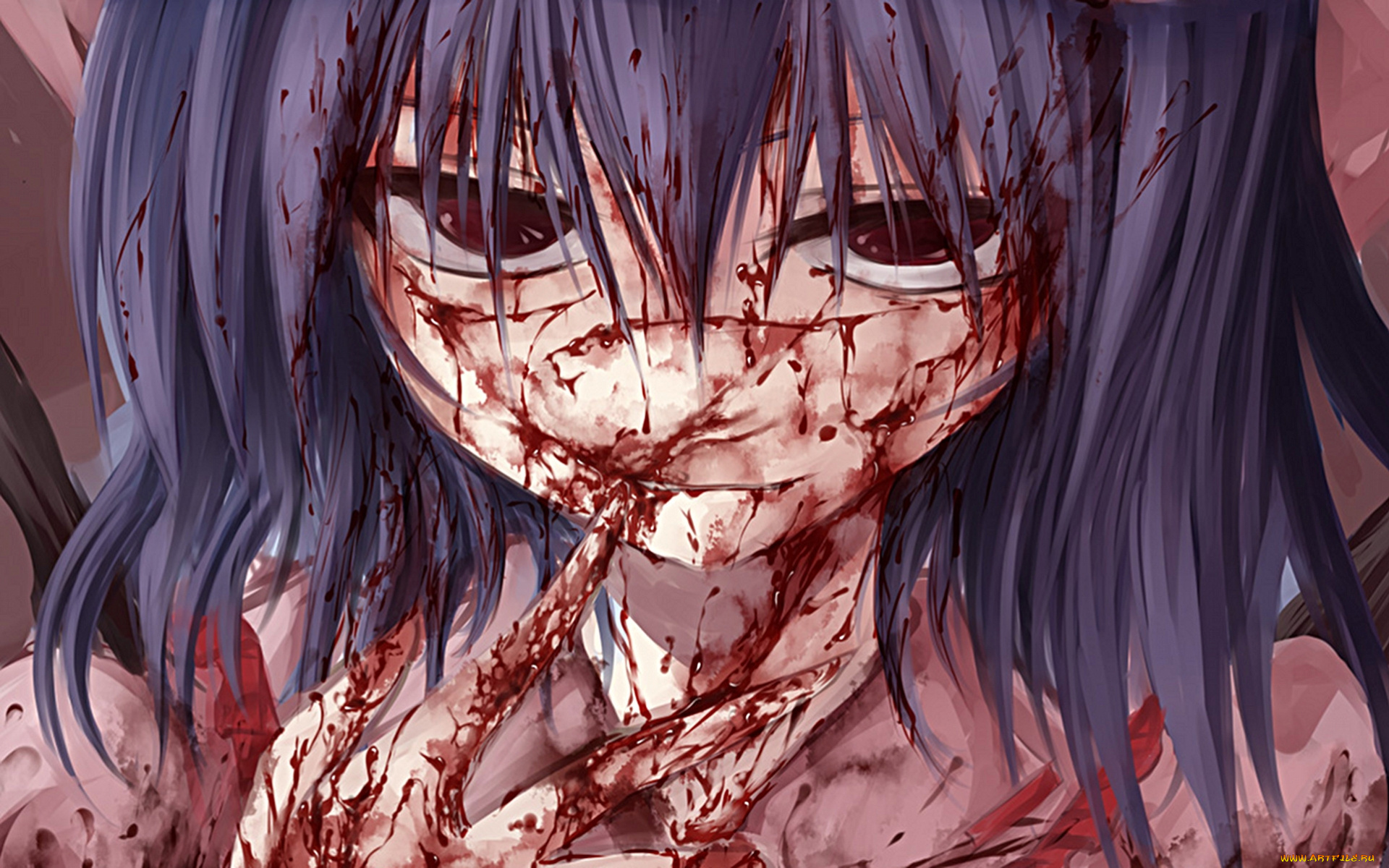 bloody, madness, аниме, touhou