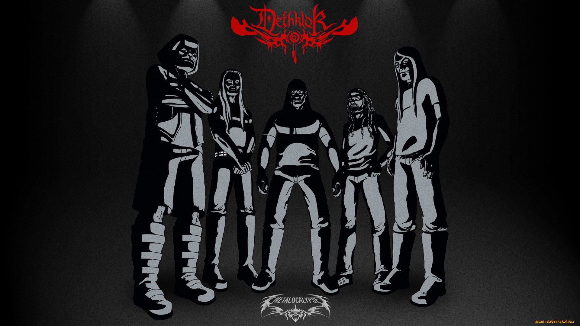 -dethklok, музыка, dethklok, рисунок