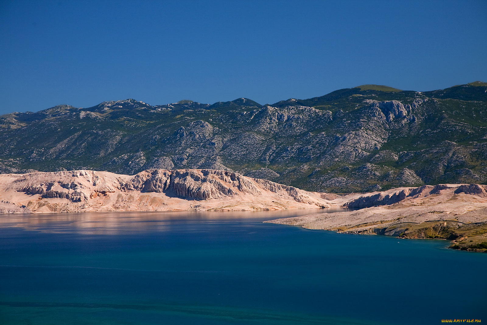 хорватия, природа, горы, море, берег