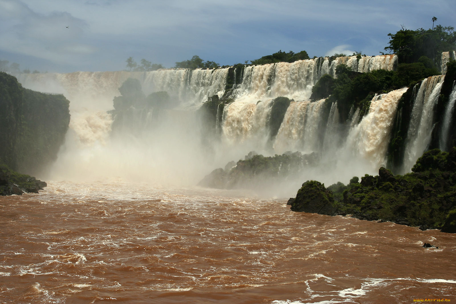 природа, водопады, потоки, воды