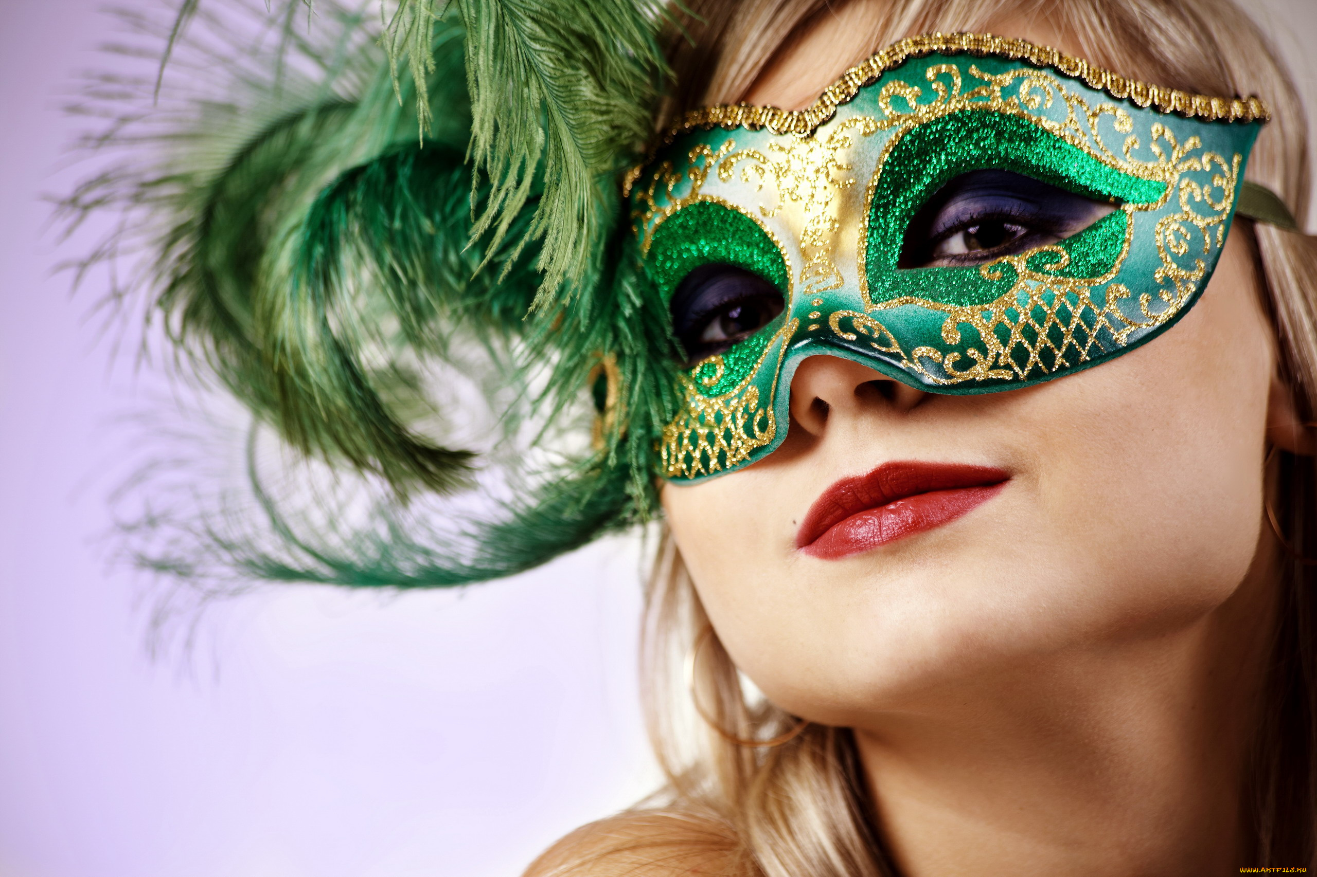 разное, маски, , карнавальные, костюмы, перья, маска, девушка
