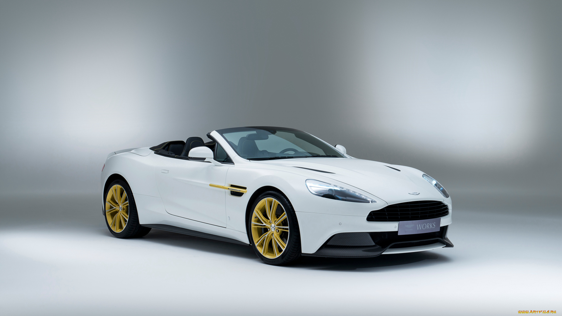 автомобили, aston, martin, aston, martin, vanquish, volante, works, 60th, anniversary, 2014г, серый