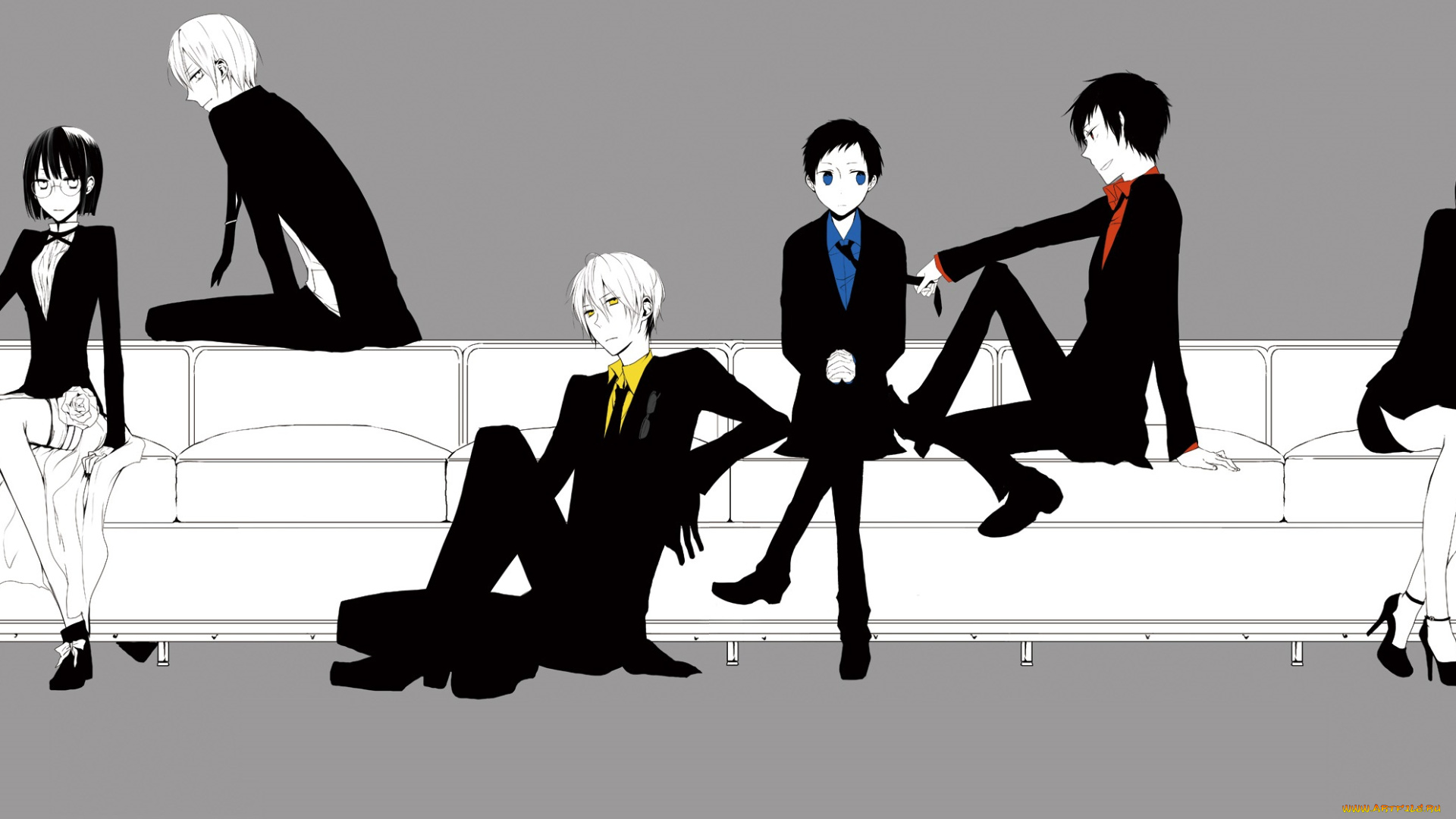 аниме, <b>durarara</b>, арт, персонажи, дюрара.