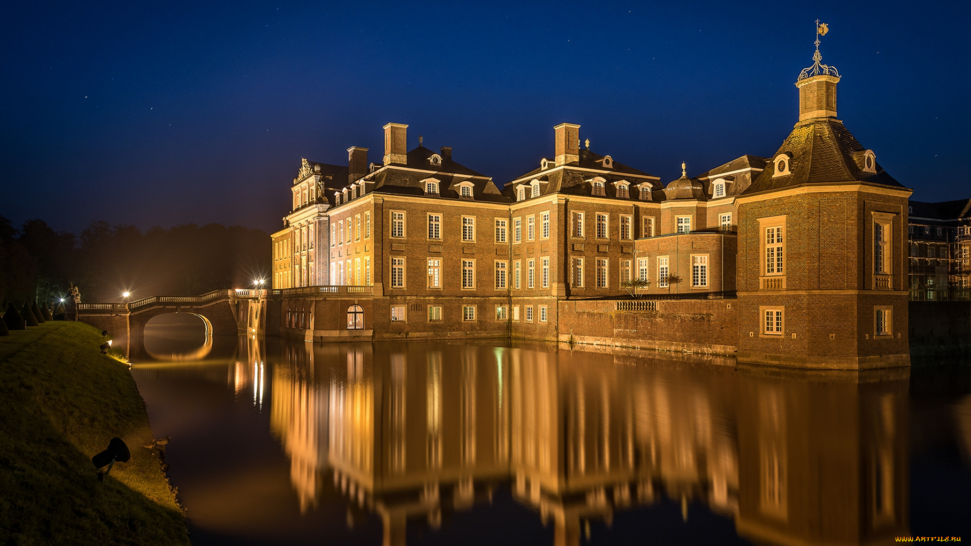 nordkirchen, castle, города, замки, германии, простор