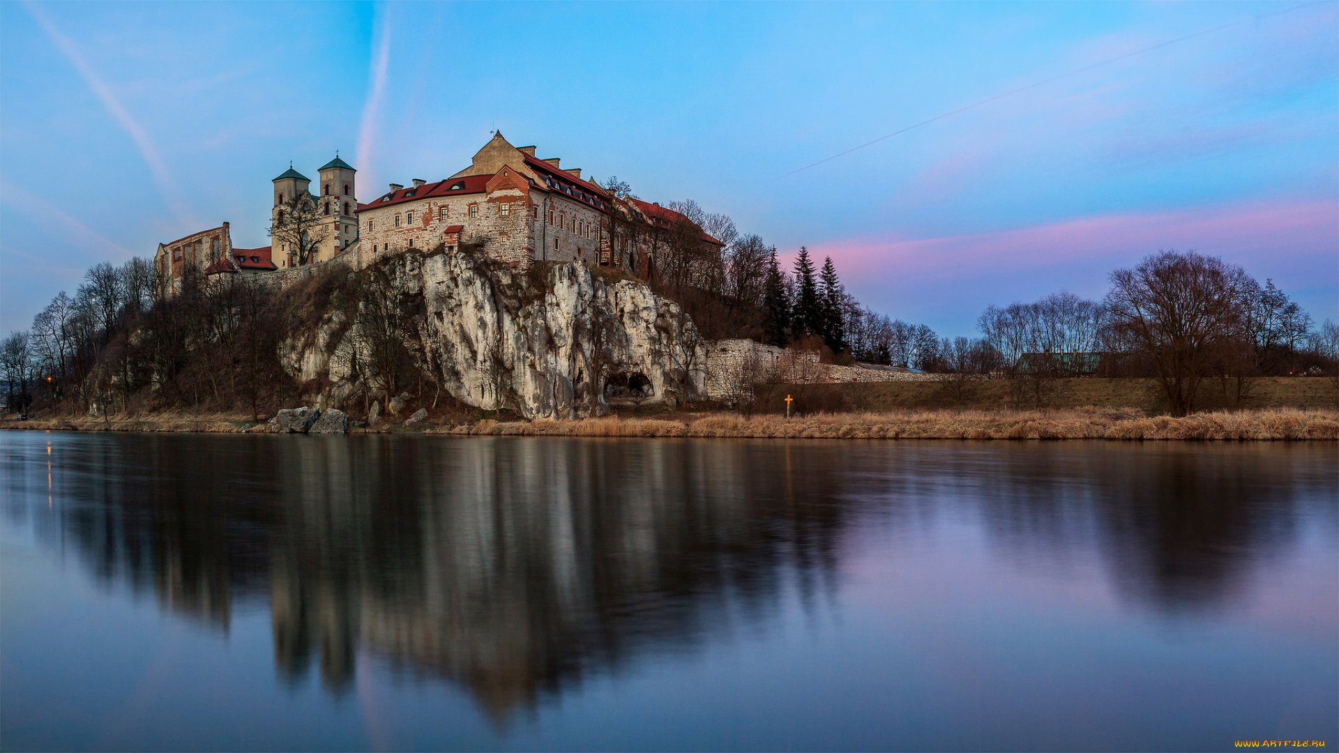 tyniec, abbey, города, -, католические, соборы, , костелы, , аббатства, простор