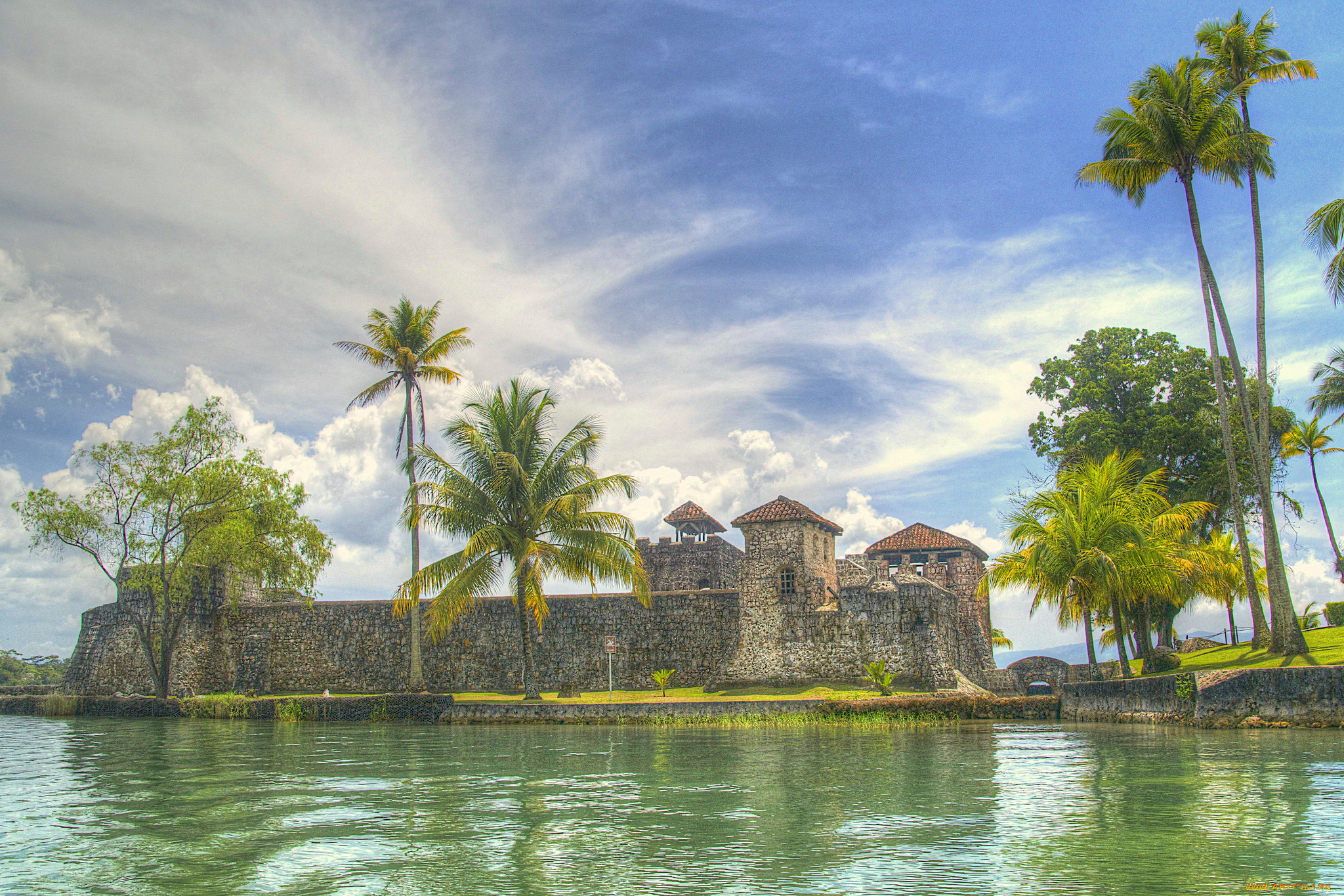 rio, dulce, , guatemala, города, -, дворцы, , замки, , крепости, простор