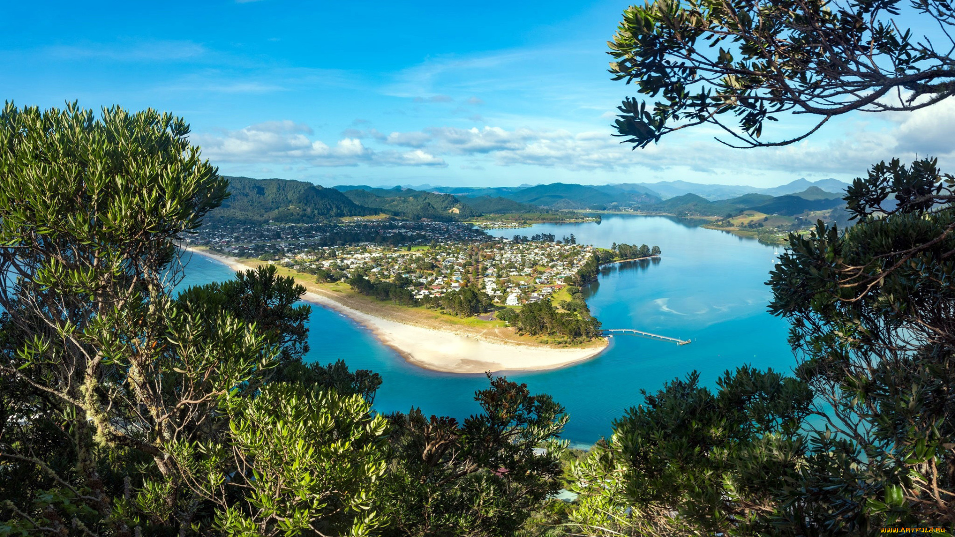 pauanui, new, zealand, города, -, панорамы, new, zealand