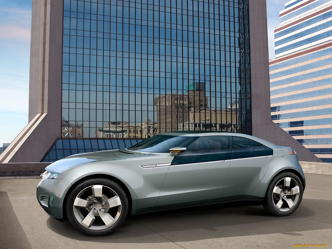 2007, chevrolet, volt, concept, автомобили