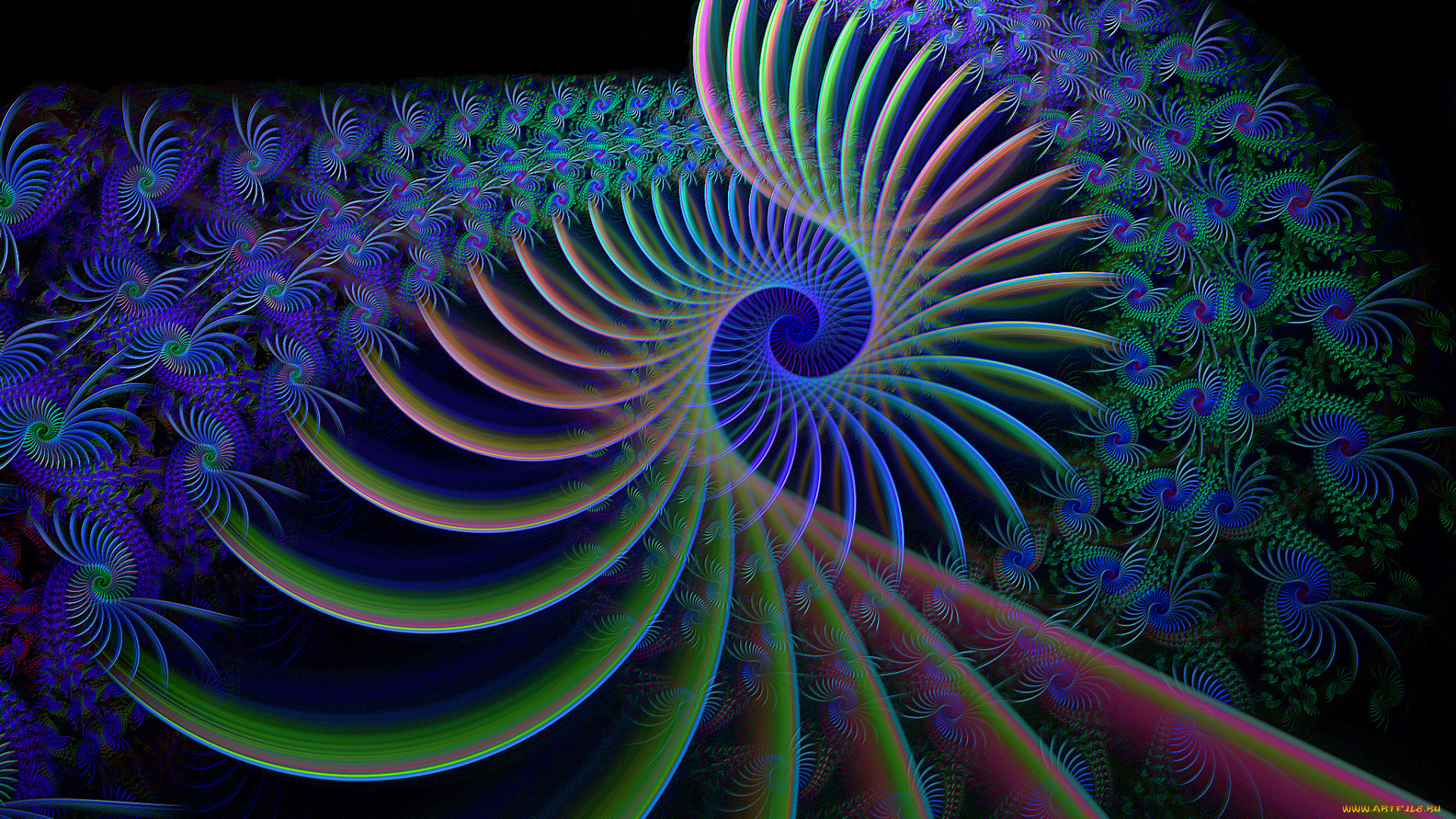 3д, графика, fractal, фракталы, фрактал, узор