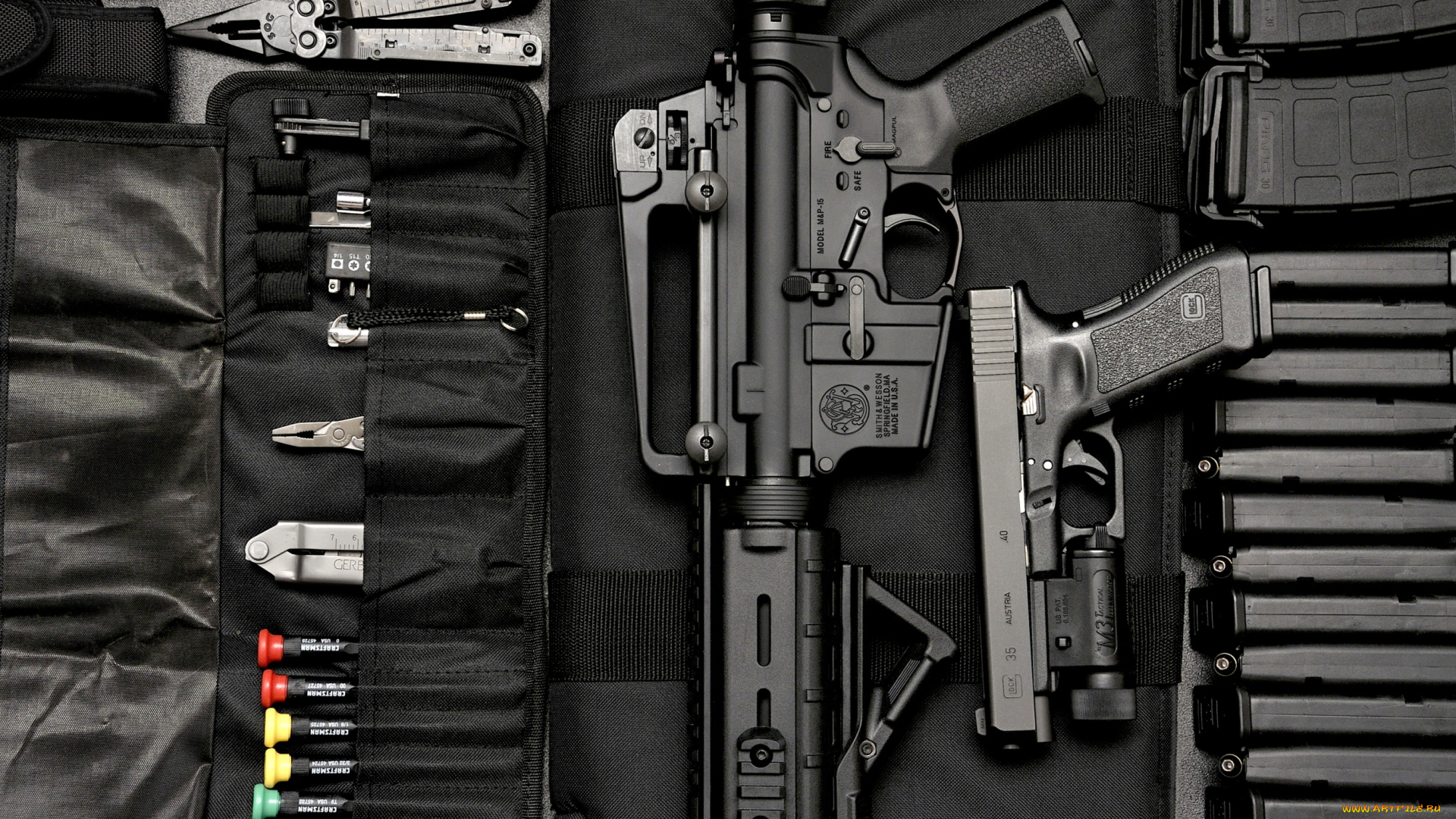 оружие, винтовка, инструмент, пистолет, магазины