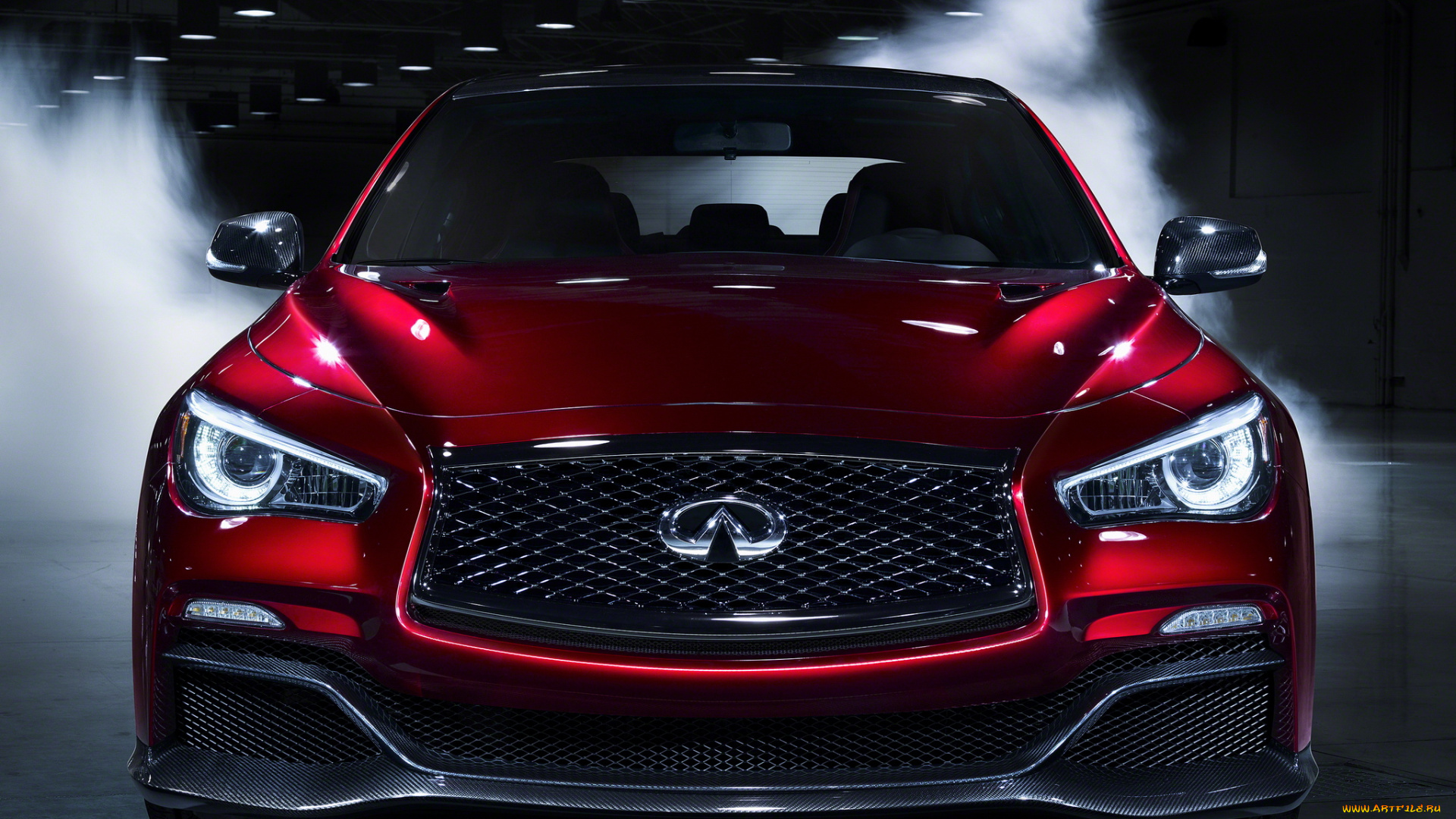 автомобили, infiniti, q50, eau, rouge, concept, красный