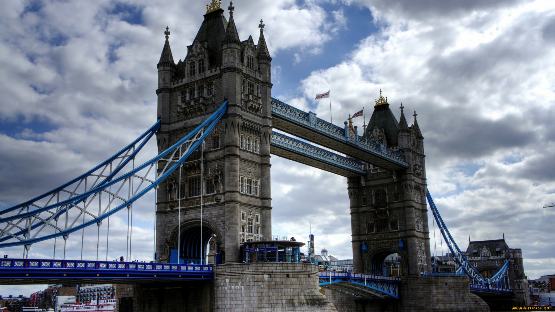 tower, bridge, города, лондон, , великобритания, мост, темза, река