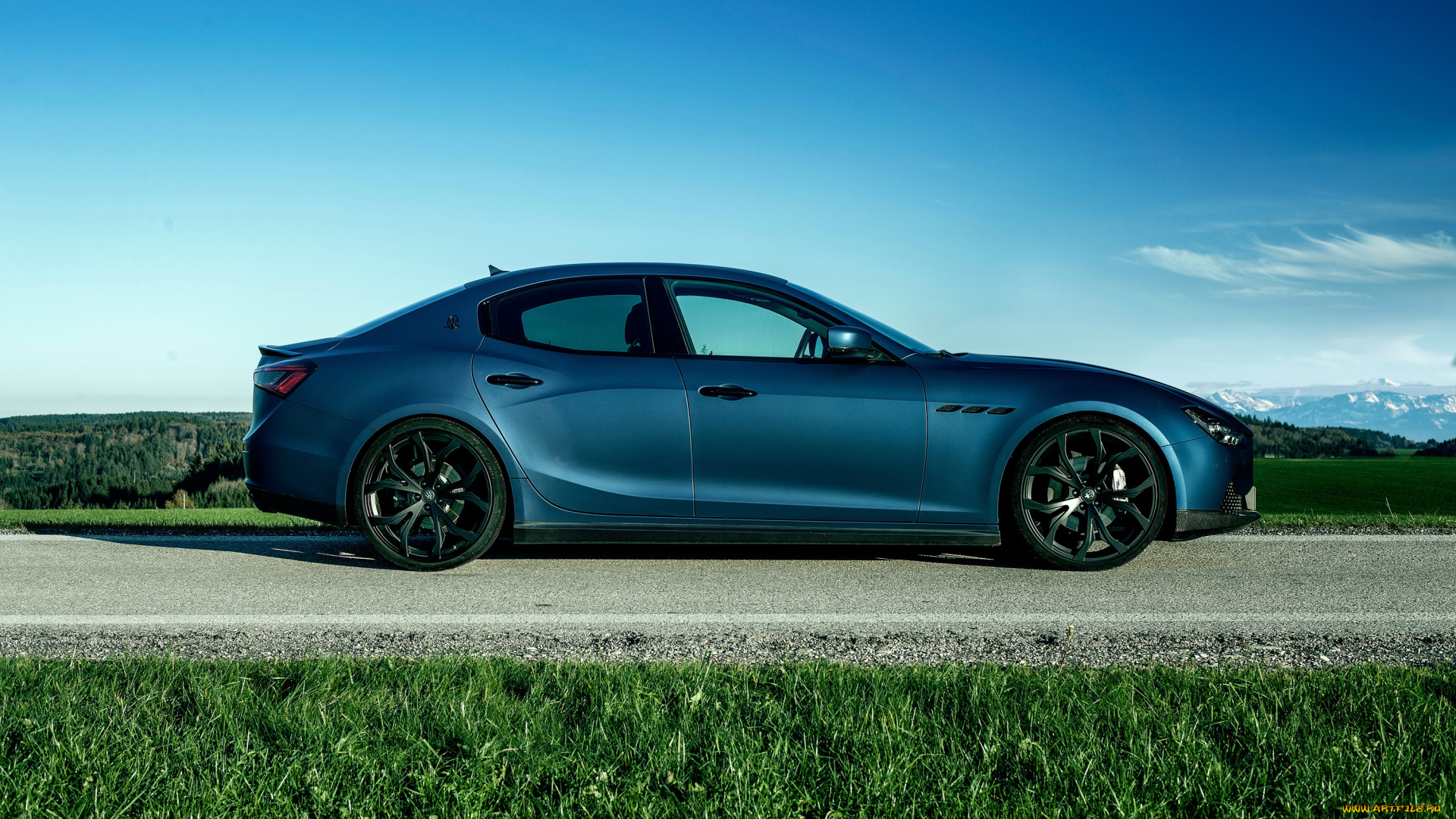 2014, maserati, ghibli, , novitec, tridente, автомобили, maserati, тюнинг, голубой, ghibli