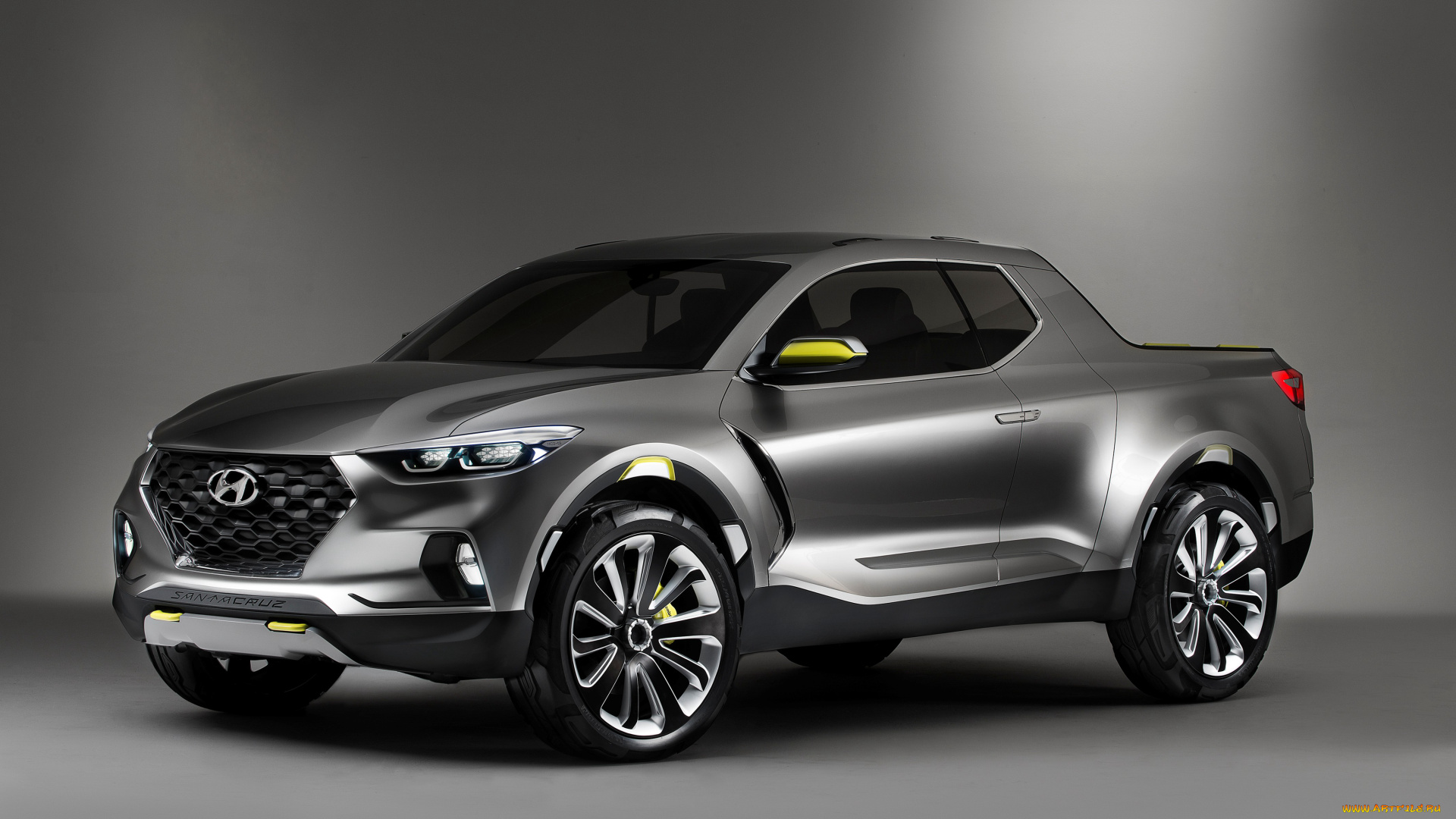 автомобили, hyundai, 2015г, темный, concept, cruz, santa