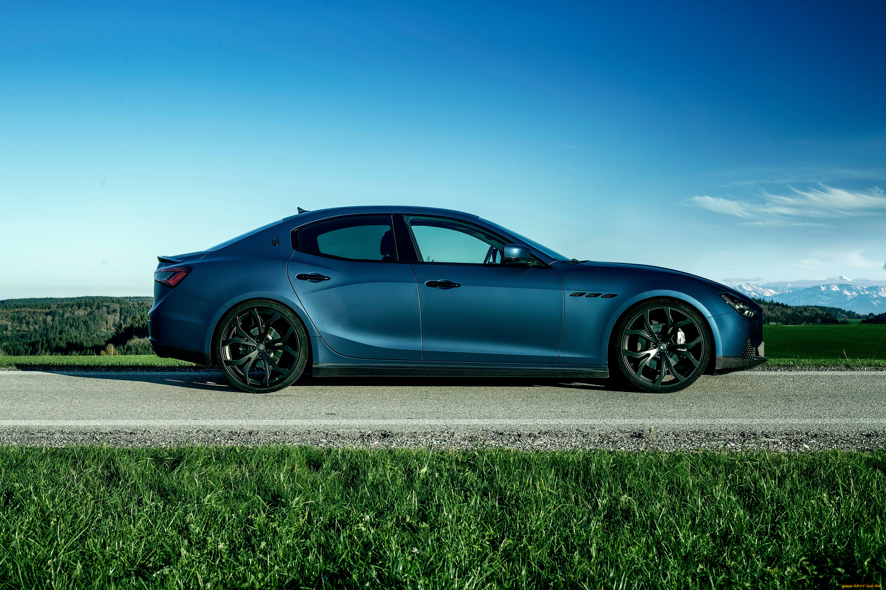 2014, maserati, ghibli, , novitec, tridente, автомобили, maserati, тюнинг, голубой, ghibli