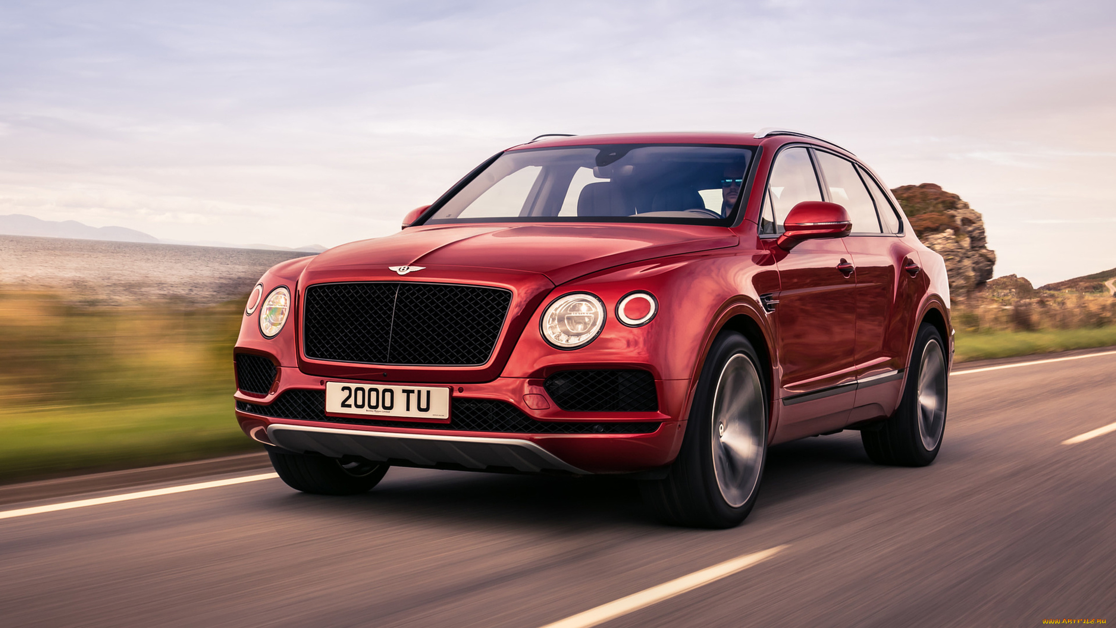 bentley, bentayga, v8, 2018, автомобили, bentley, 2018, red, v8, bentayga