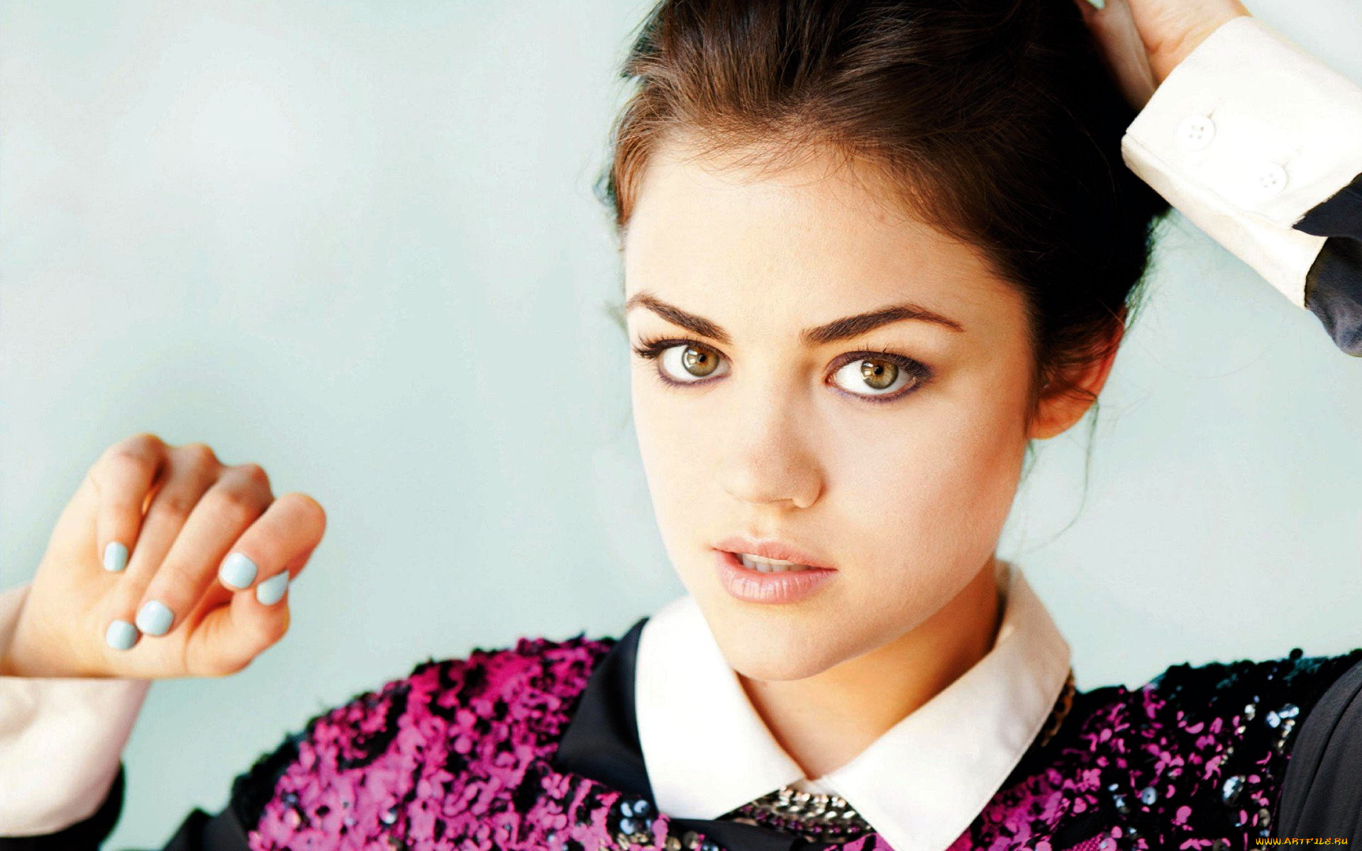 девушки, lucy, hale, взгляд