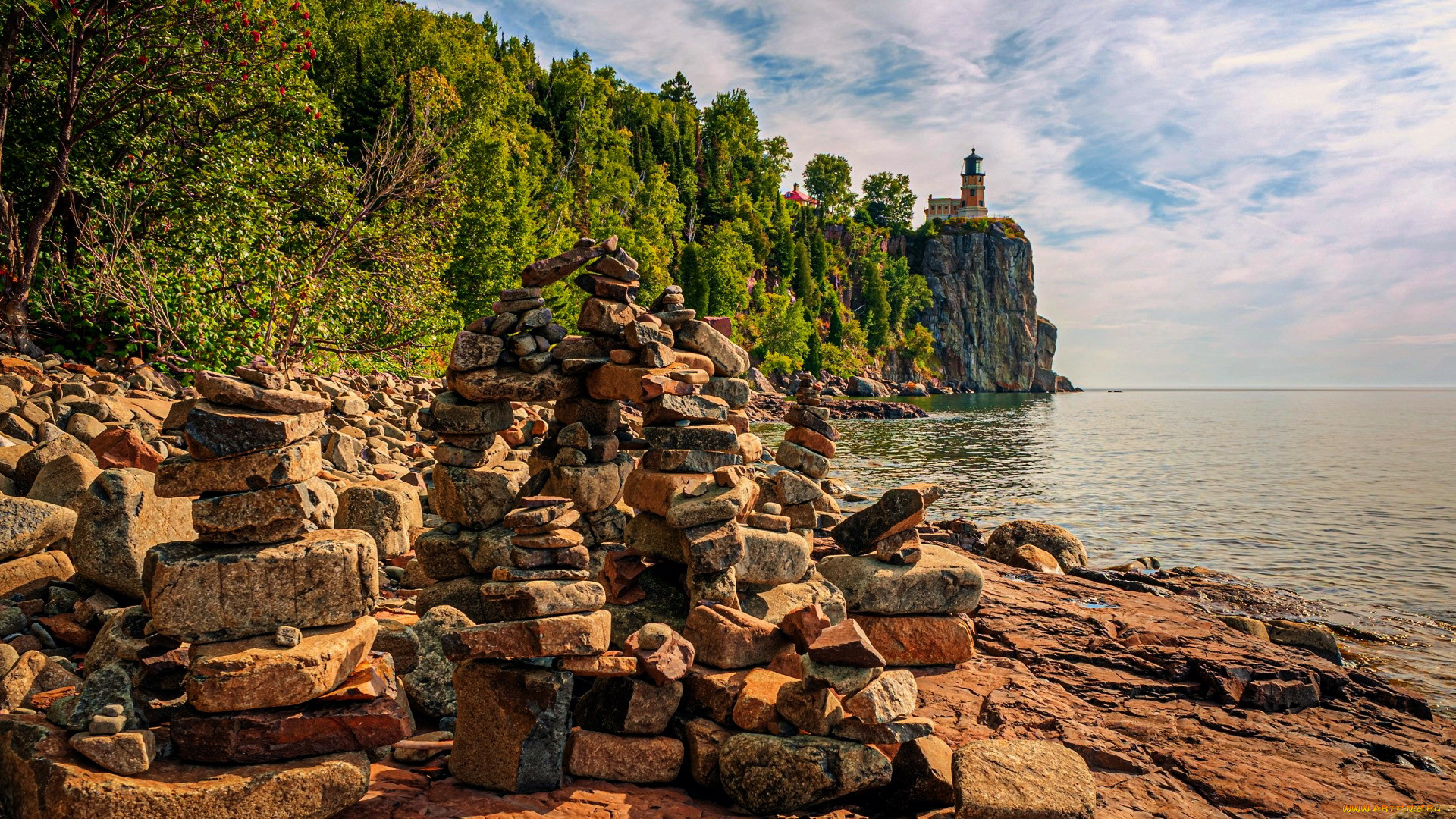 split, rock, lighthouse, state, park, minnesota, природа, маяки, split, rock, lighthouse, state, park