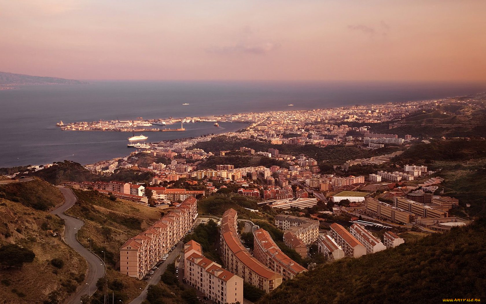 sicily, italy, города, панорамы