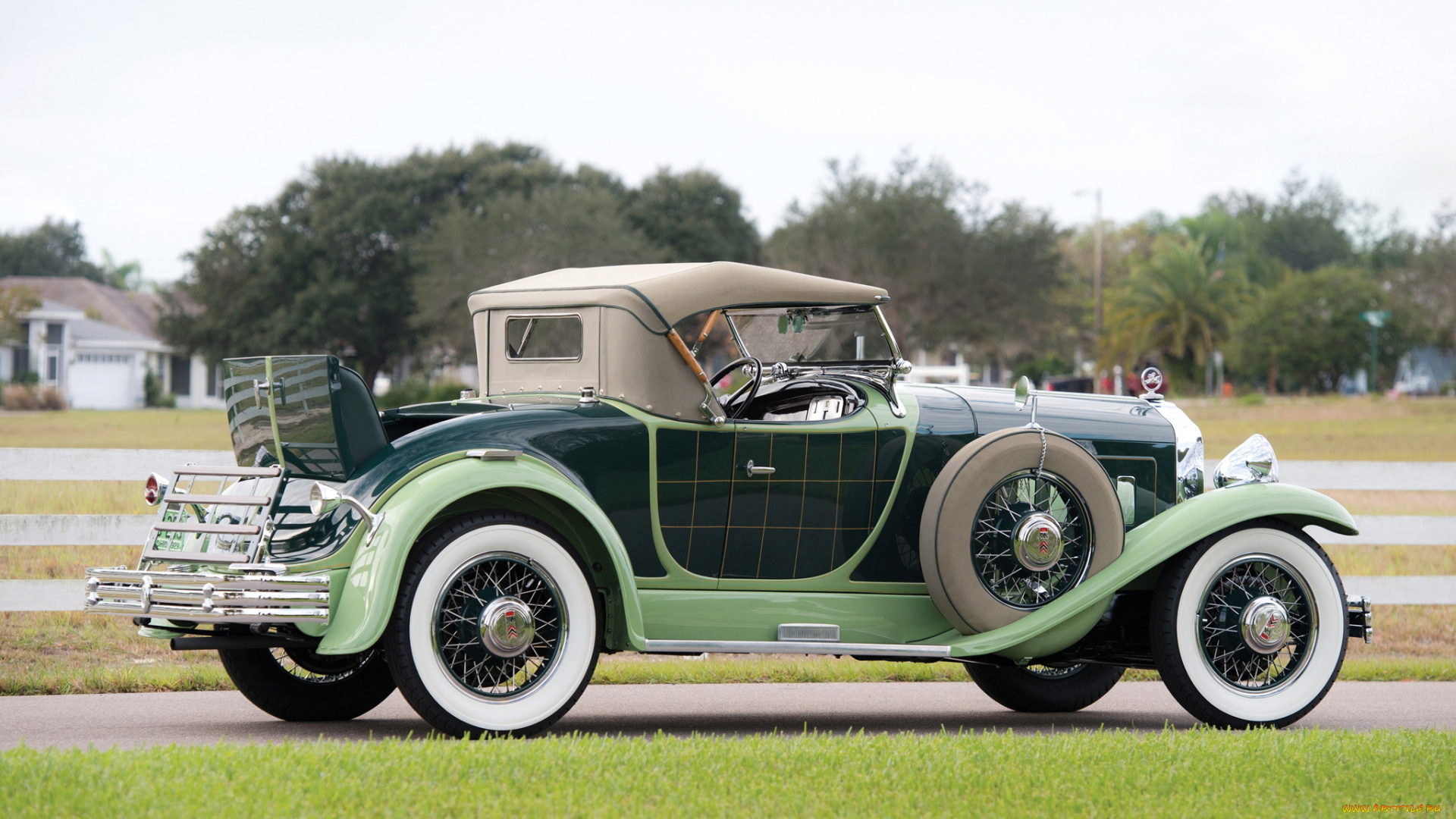 автомобили, классика, зеленый, willys-knight, 1930г, griswold, roadster, 66b