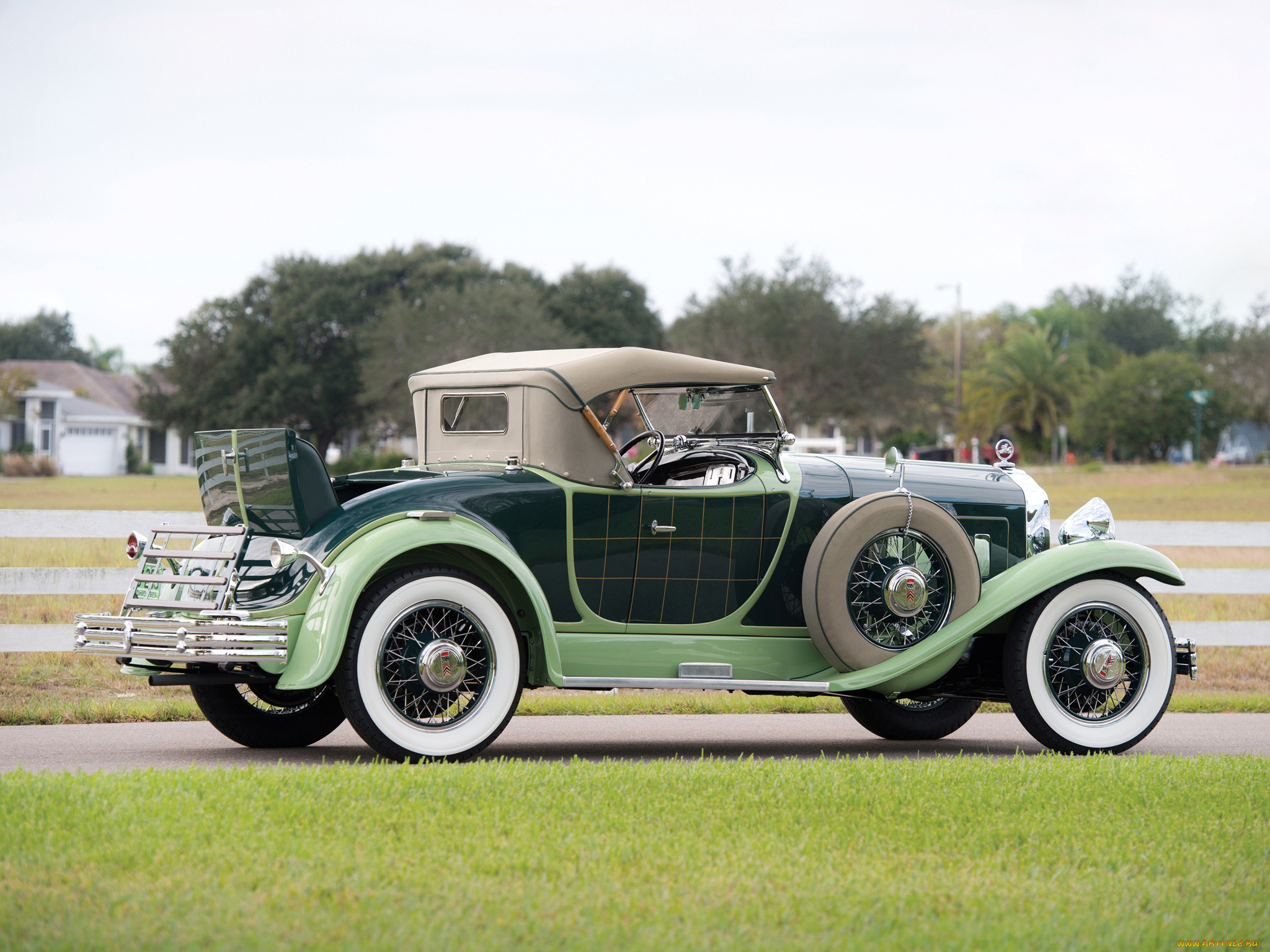 автомобили, классика, зеленый, willys-knight, 1930г, griswold, roadster, 66b