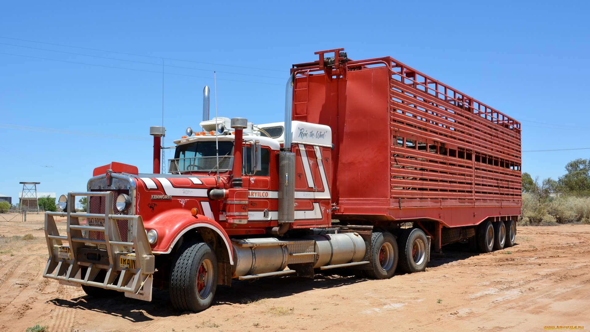 автомобили, kenworth, тягач, седельный, грузовик, тяжелый