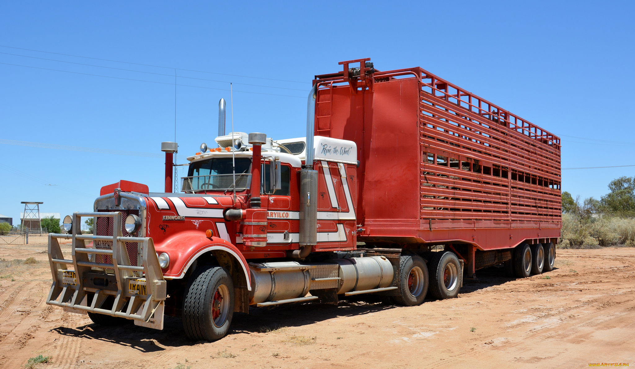 автомобили, kenworth, тягач, седельный, грузовик, тяжелый