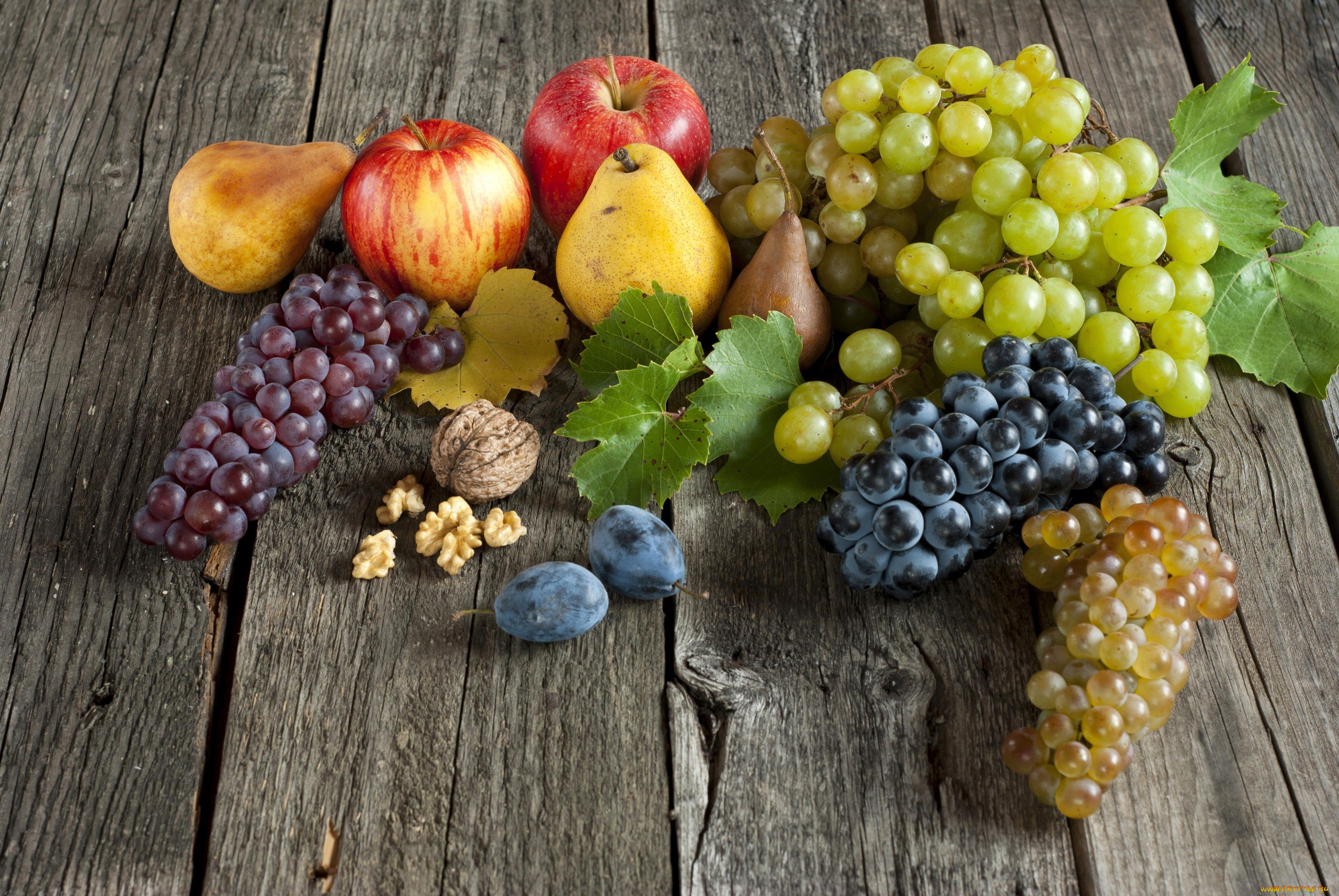 еда, фрукты, , ягоды, слива, яблоко, груша, виноград