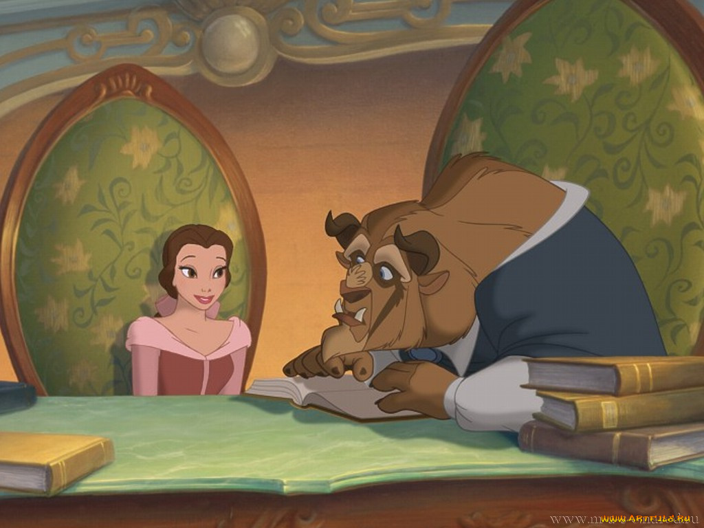 мультфильмы, beauty, and, the, beast