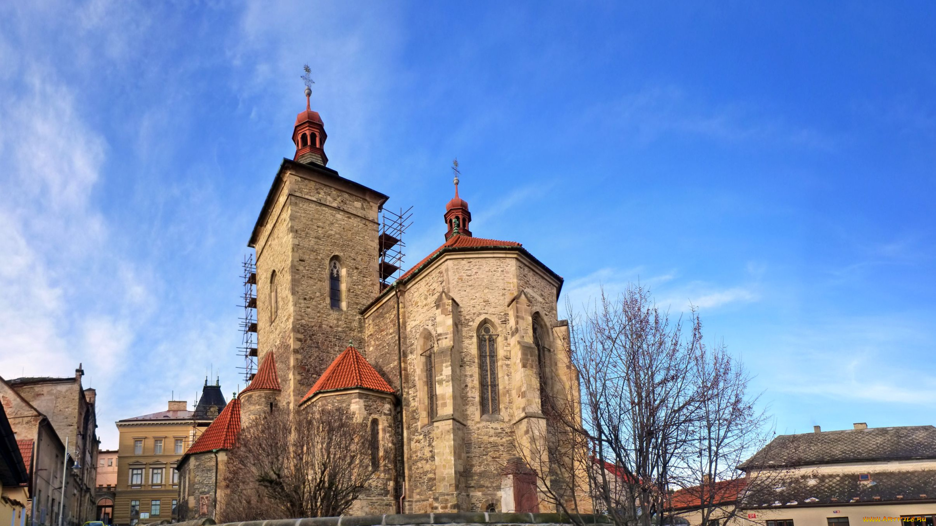 костел, св, штепана, города, католические, соборы, костелы, аббатства, Чехия