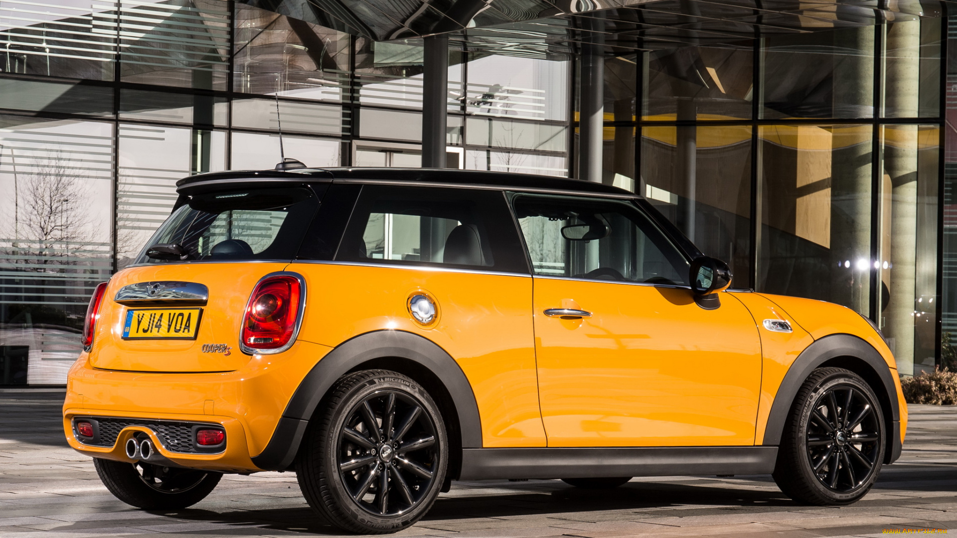 автомобили, mini, uk-spec, cooper, s, желтый, 2014г, f56